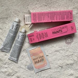 Wella Colorcharm Paints Light Pink Set of 2 + Lime Crime Unicorn Hair BUNNY